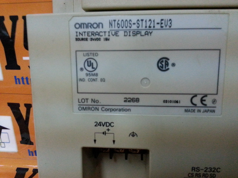 OMRON NT600S-ST121-EV3 INTERACTIVE DISPLAY - 裕益科技自動化設備可